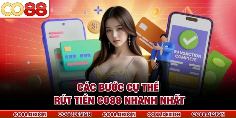 Rút tiền Co88 1 Các bước cụ thể rút tiền CO88 nhanh nhất